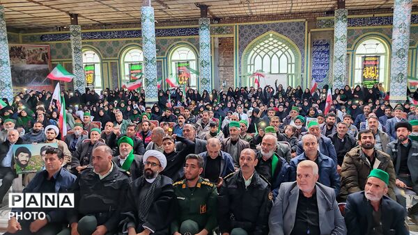 مراسم گرامیداشت چهلم امام شهید در گلزار شهدای  شهر بار نیشابور-۲