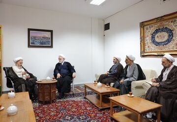 دیدار رئیس قوه قضاییه با مراجع عظام تقلید در قم