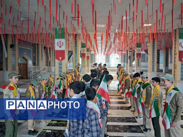 عطر افشانی و گلباران مزار شهدای شهرستان بجنورد  