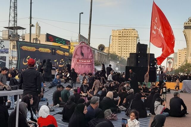 مشهد مقدس غرق در عزا و ماتم