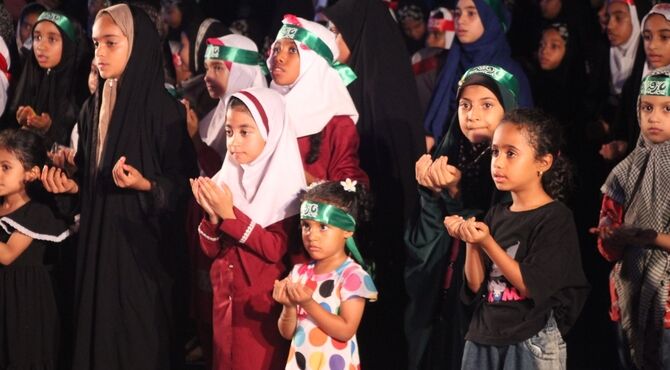 طنین فریاد «یا رقیه» در جوار امامزاده شاه قطب‌الدین حیدر(ع) رودان