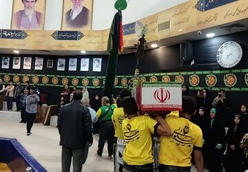 تشییع پیکر شهید گمنام در نیشابور