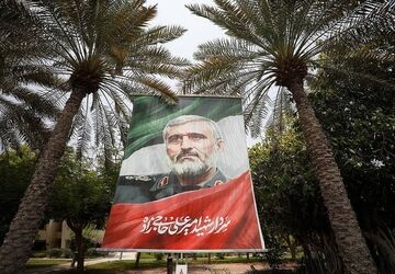 به یاد شهدای اقتدار و امنیت پرچم  شهدا برافراشته شد