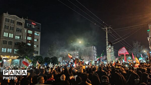حرکت دسته عزاداری در شهرستان نیشابور