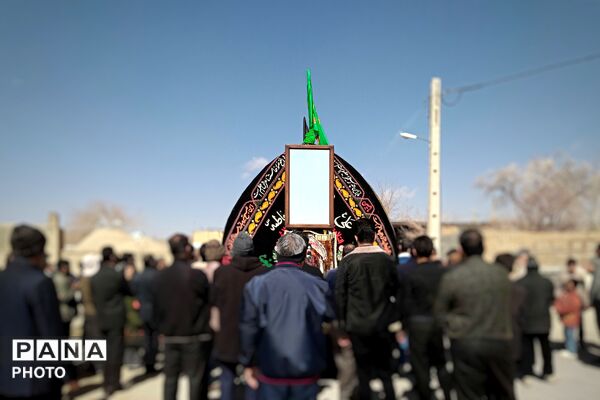 نخل‌برداری بنادکوک‌دیزه در سوگ امام علی (ع)
