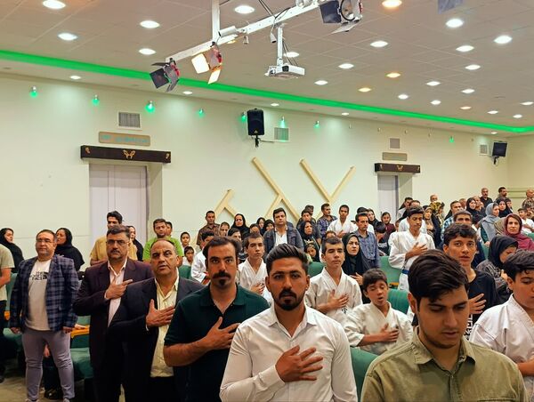 مراسم ارتقاء کمربند سبک پرفکت کیوکوشین کاراته در شهرستان کاشمر