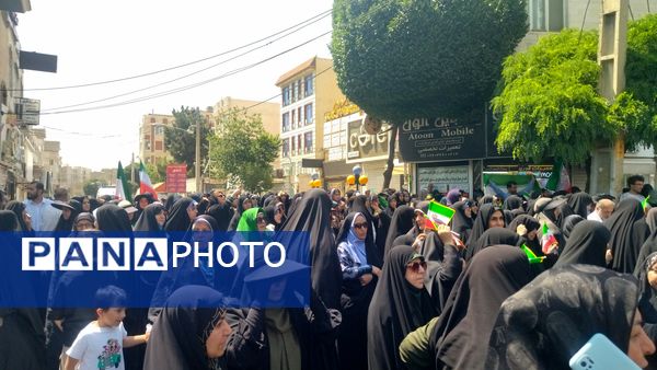 حضور پرشور مردم فردیس در راهپیمایی اعلام انزجار  از اقدام تروریستی رژیم صهیونسیتی 