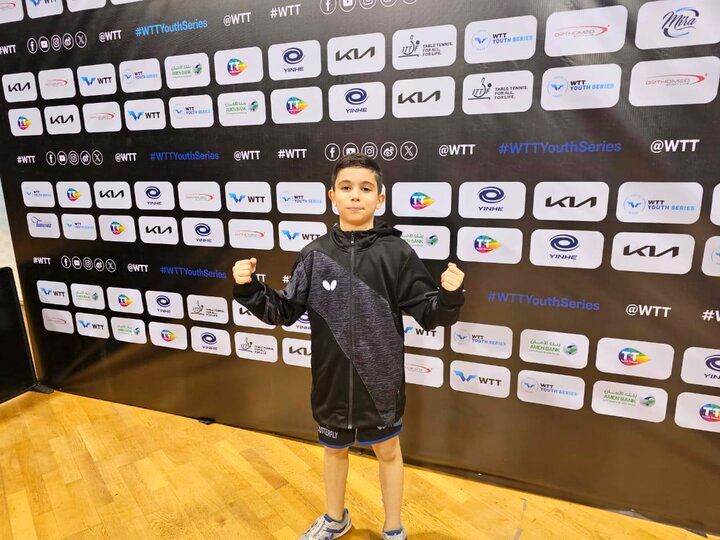 نایب قهرمانی پینگ‌پنگ‌باز جوان ایران در مسابقات کانتندر بحرین