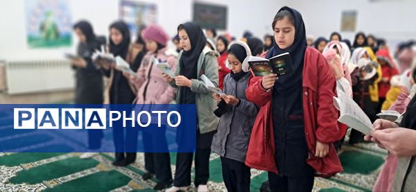 قرائت دعای توسل در آموزشگاه شهید رزمی خلیل آباد 