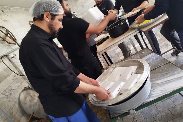 پذیرایی از محبان سید الشهدا در شهرستان قرچک 