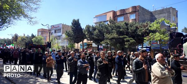 برگزاری مراسم عزاداری رهبر شهید در شهر آشخانه