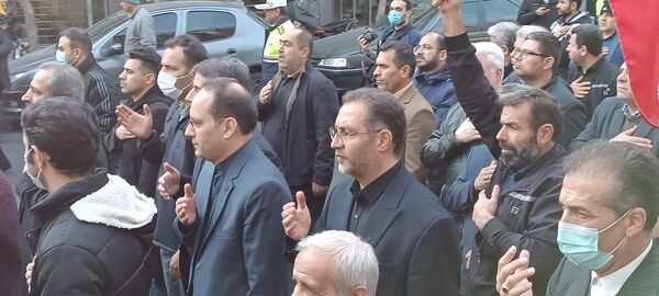تشییع و تدفین پیکر شهید گمنام در اداره کل آموزش و پرورش شهر تهران