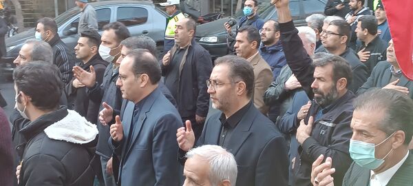 تشییع و تدفین پیکر شهید گمنام در اداره کل آموزش و پرورش شهر تهران
