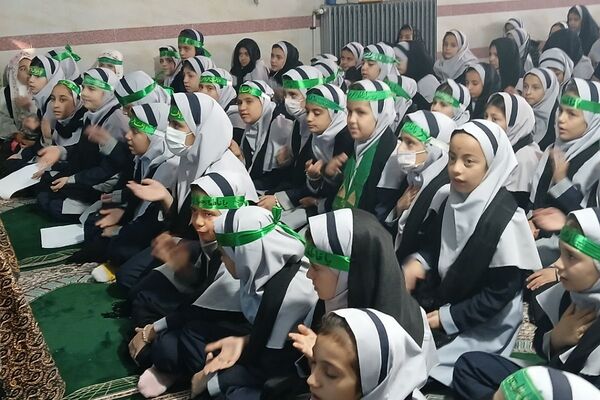  مراسم شهادت حضرت فاطمه زهرا(س) در مدارس بهارستان‌دو