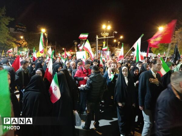حضور شهروندان غیور شهرستان بجنورد در چهل و هشتمین شب اجتماع مردمی