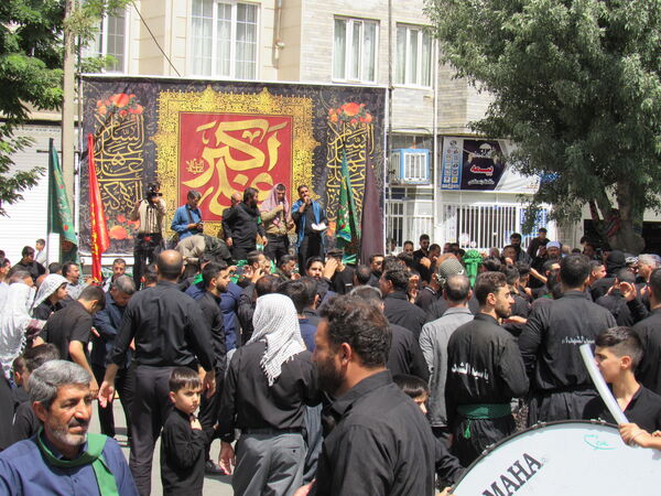 مراسم تاسوعای حسینی در کامیاران 