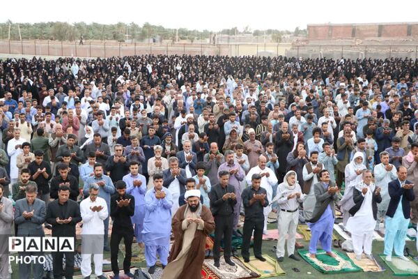 برگزاری نماز عید فطر در شهرستان ریگان