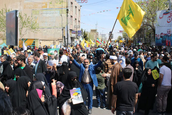 اعلام همبستگی مردم قم با فلسطین در راهپیمایی روز جهانی قدس