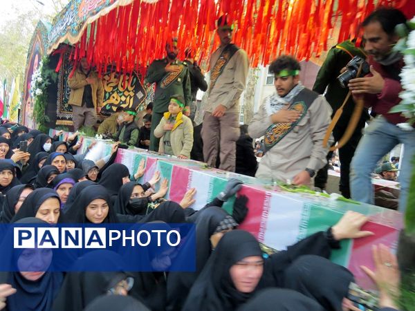 استقبال از شهدای گمنام در شهرستان بجنورد 