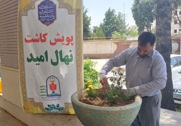 پویش کاشت نهال امید در آموزش و پرورش ایلام 
