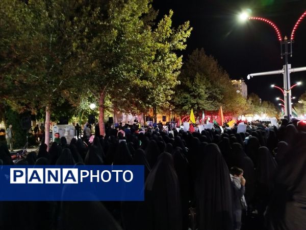 تجمع مردم کاشمر در محکومیت شهادت سیدحسن نصرالله