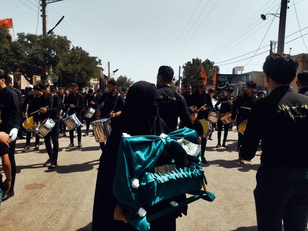 تعزیه خوانی و زنجیر زنی در روستای بزرگ فدیشه نیشابور