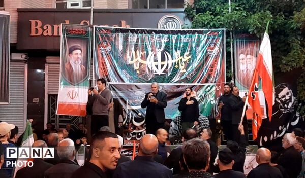 شبی دیگر از مراسم عزاداری شب‌های دهه اول محرم در شهرستان درگزین با حضور هیات عزاداران