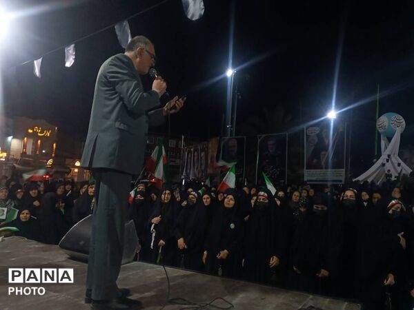 اجتماع مردمی حامیان آرمان‌های انقلاب اسلامی ایران در گلوگاه 