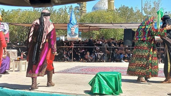 مراسم تعزیه‌خوانی شهادت امام رضا(ع) شهرستان میان جلگه نیشابور 