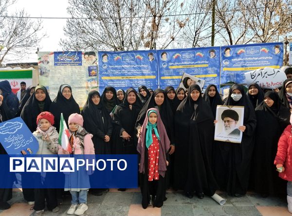 حماسه‌آفرینی دیگر از مردم منطقه رضویه در راهپیمایی 22بهمن