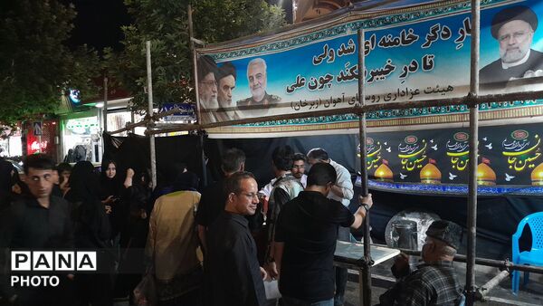 موکب شهدای روستای آهوان در دومین شب از ماه محرم ۱۴۰۵