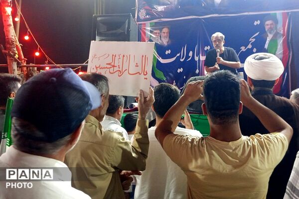 حضور مصطفی خوش چشم در تجمعات شبانه نسیم‌شهر 