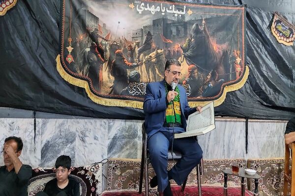 مراسم عزاداری آقا ابا عبدالله الحسین (ع) در شب عاشورا حسینی در شهر بار 