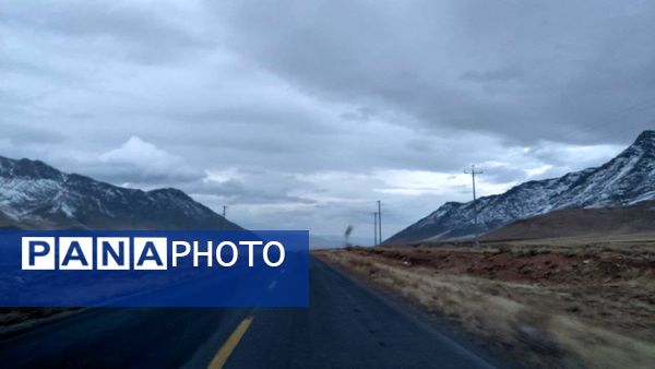 بارش اولین برف پاییزی در روستای نورآباد شازند