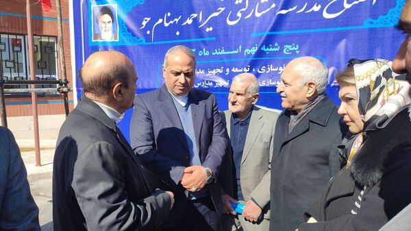 افتتاح مدرسه خیرساز بهنامجو در آبشناسان با حضور وزیر آموزش و پرورش