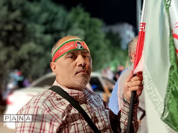 خروش ملت ایران در شب نود و پنجم حماسه میدان داری-١