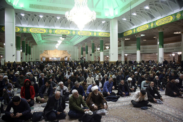 جشن عید مبعث در شب و روز بارانی حرم حضرت معصومه(س)