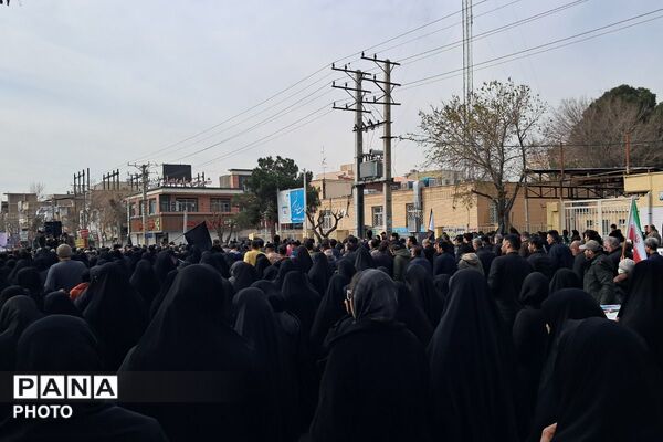 تشییع پیکر مطهر شهدای وطن در گلزار شهدای شهرستان ملارد