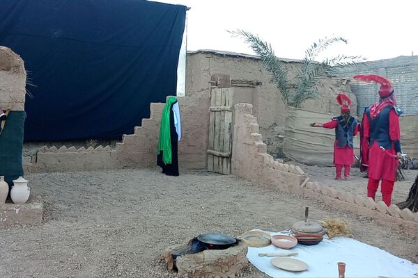 اجرای تعزیه شهادت حضرت زهرا (س) در روستای ظفرآباد شیراز