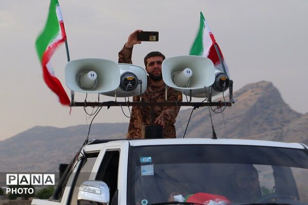 طنین نام حسین در سپیده‌دم باشت؛ از میدان خروجی تا آستانه‌ سیدمحمد