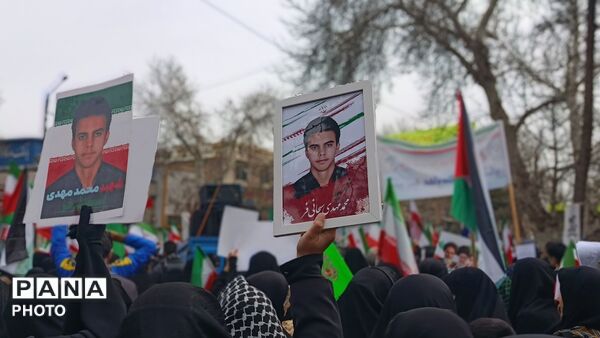 حضور حماسی مردم در راهپیمایی روز قدس در نیشابور 