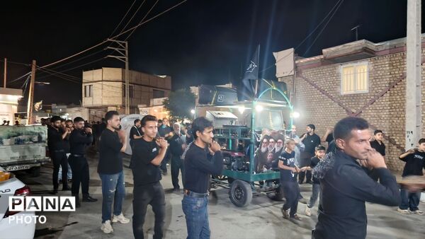 عزاداری شب نهم محرم الحرام در روستای رزق آباد 