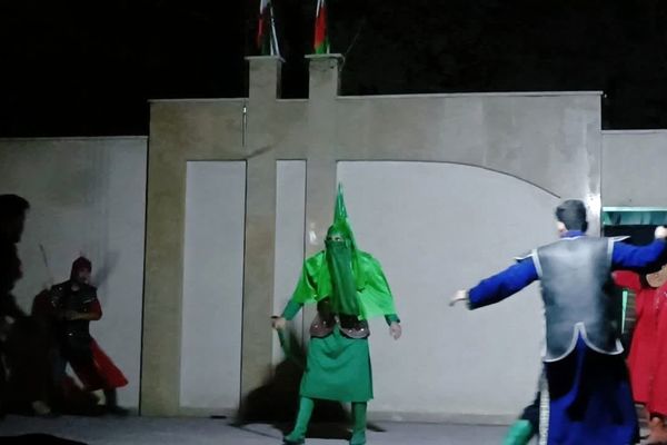 نمایش مردمی شعله های نفاق در کاشان