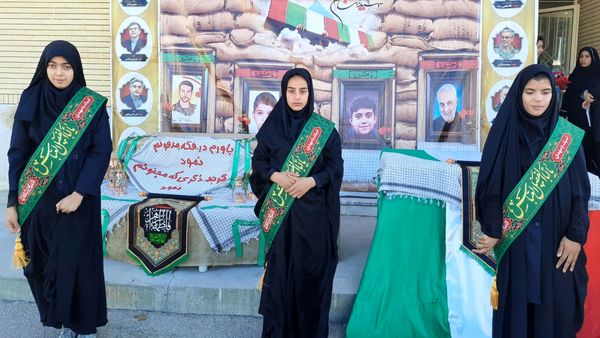 آیین استقبال از شهید گمنام در ناغان 