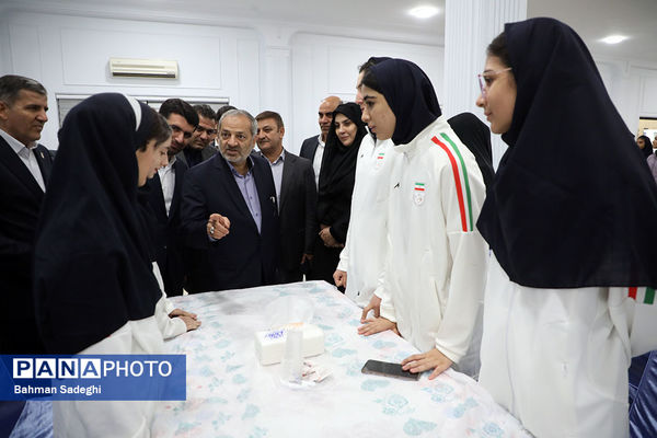 مراسم بدرقه کاروان ورزش دانش‌آموزی ایران به المپیاد جهانی با حضور وزیر آموزش و پرورش