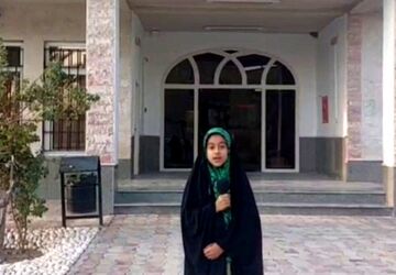 بازدید خبرنگار پانا از کتابخانه الزهرا حاجی‌آباد 