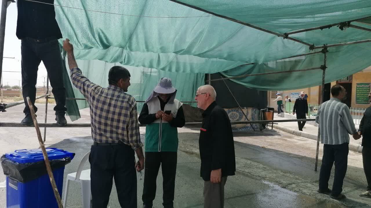 برپایی موکب عاشورایی اربعین حسینی در شیروان