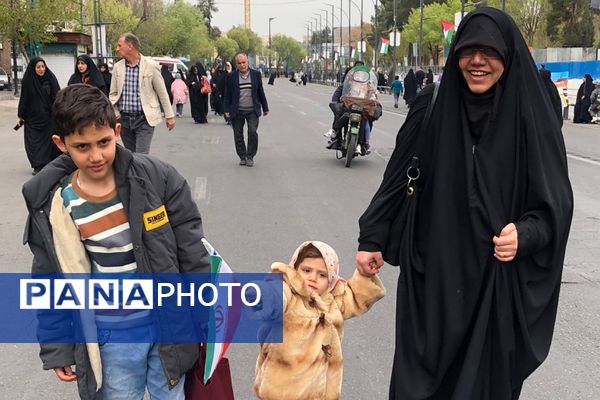 راهپیمایی روز قدس در ناحیه دو شهرری 