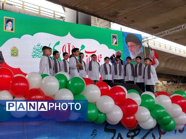 حضور حماسی منطقه ۵ در راهپیمایی ۲۲ بهمن