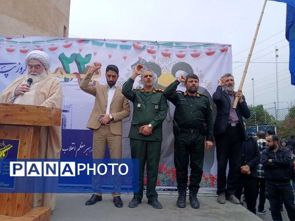 خروش حماسی مردم کردکوی در آیینه‌ شکوه ۲۲ بهمن